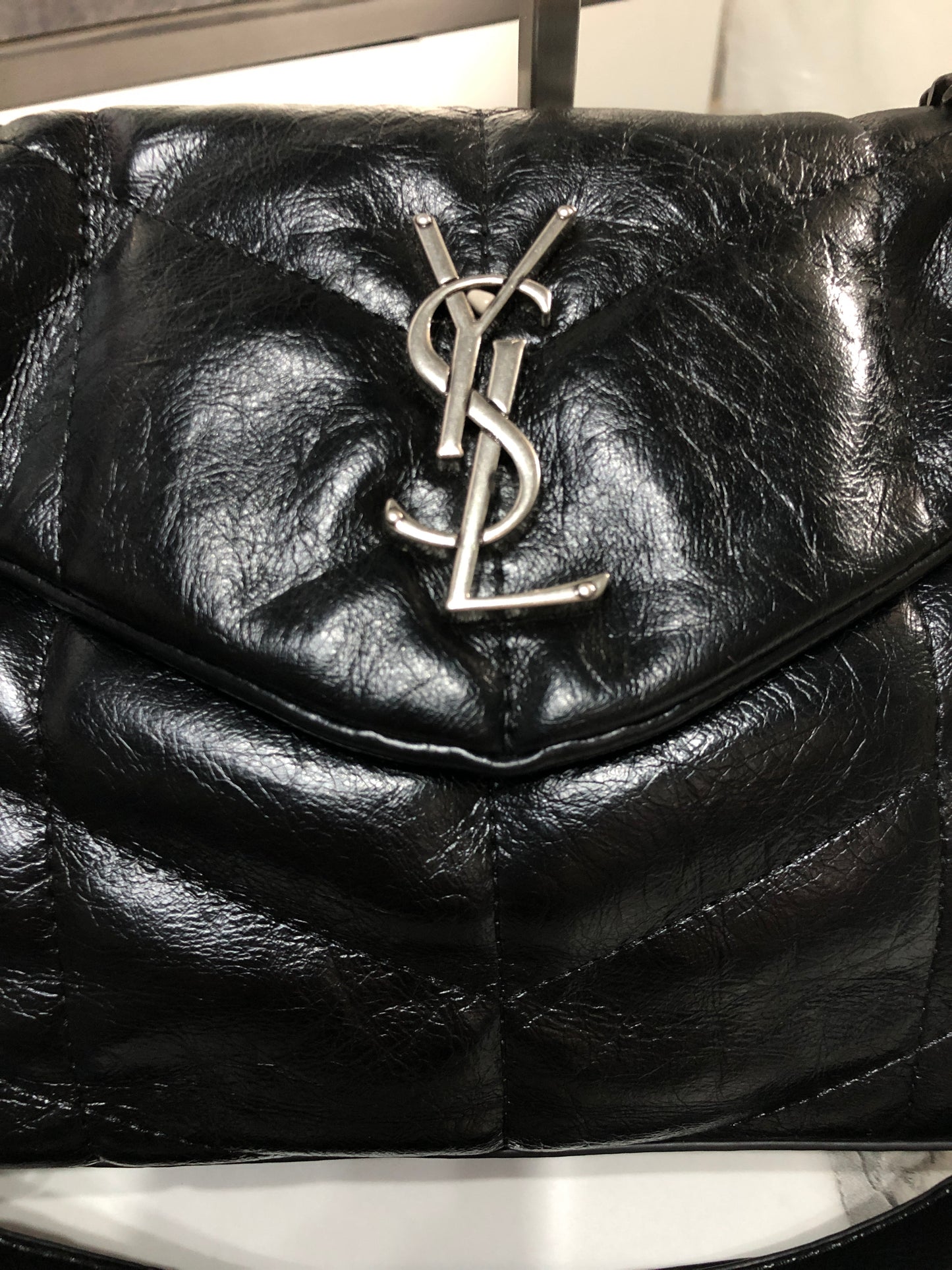 Saint Laurent Puffer medium quilted shoulder bag