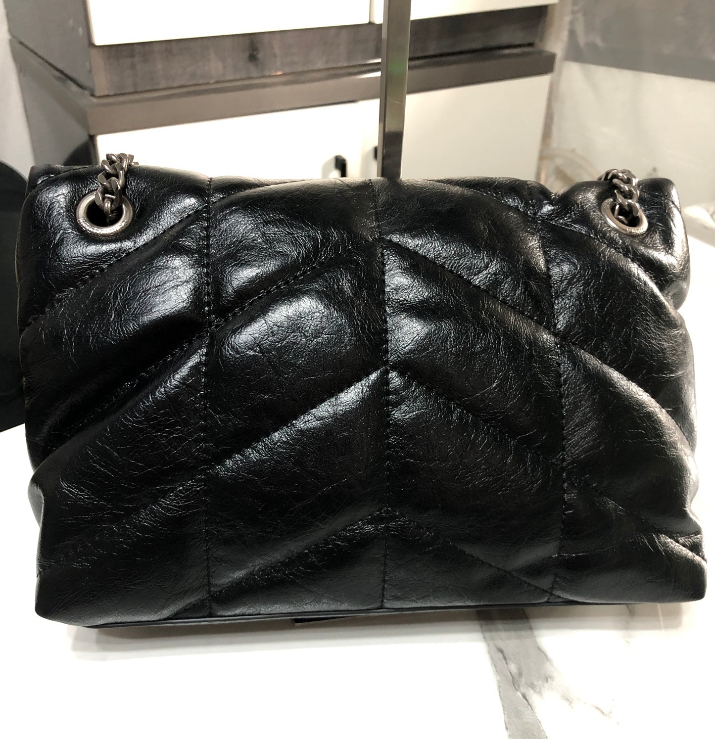 Saint Laurent Puffer medium quilted shoulder bag
