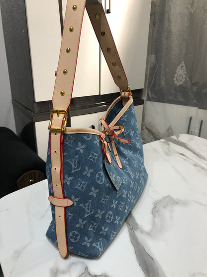 Louis Vuitton CarryAll PM Monogram Denim