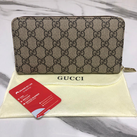 Gucci GG Supreme canvas zip-around wallet