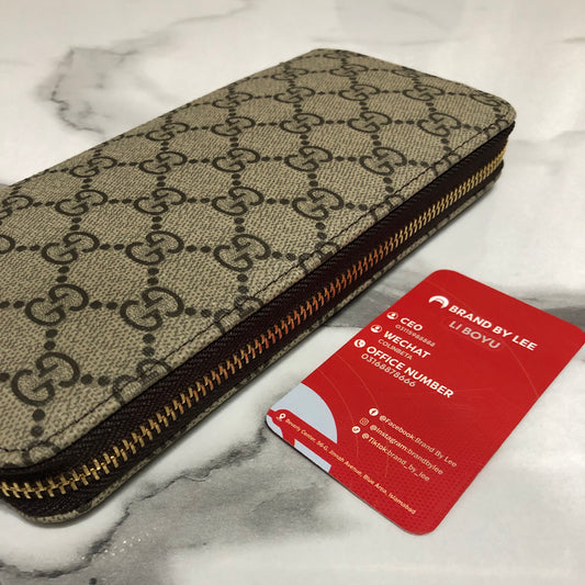 Gucci GG Supreme canvas zip-around wallet
