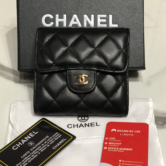 Chanel Classic Tri-Fold Compact Wallet