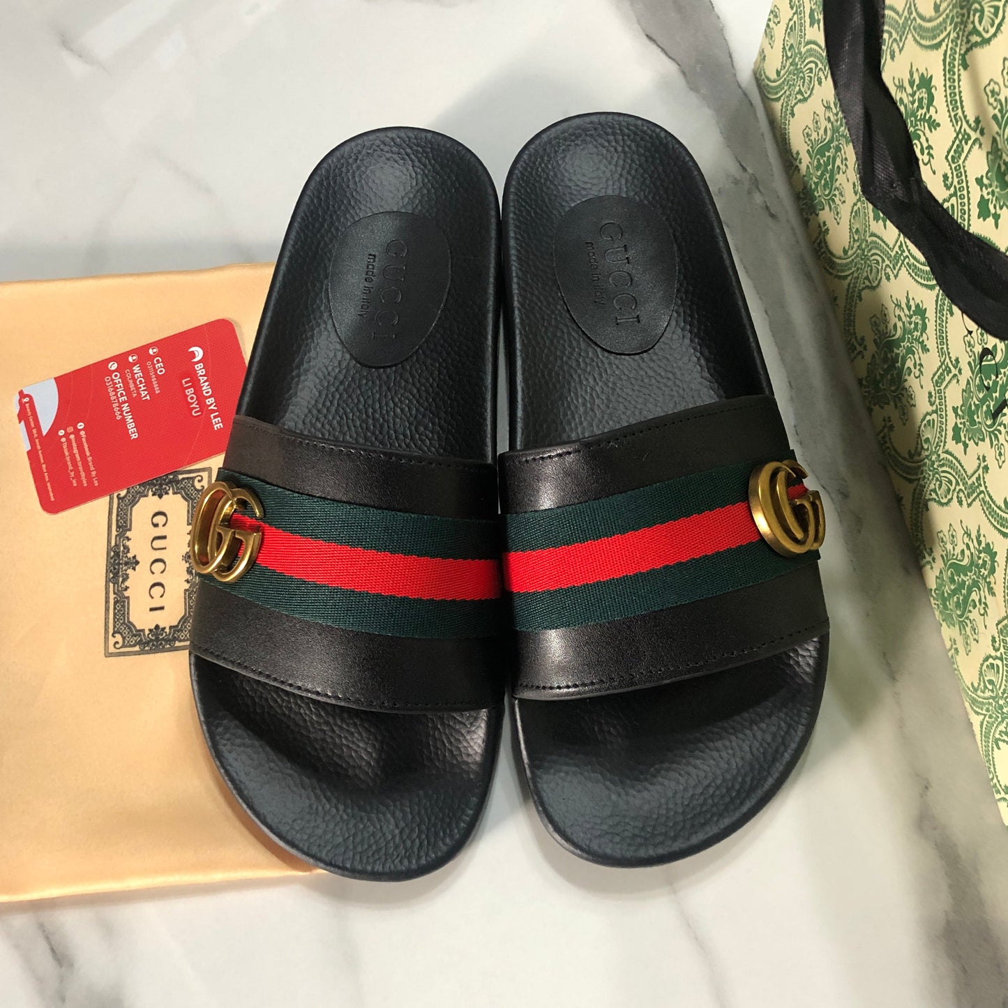 Gucci men's slide sandals