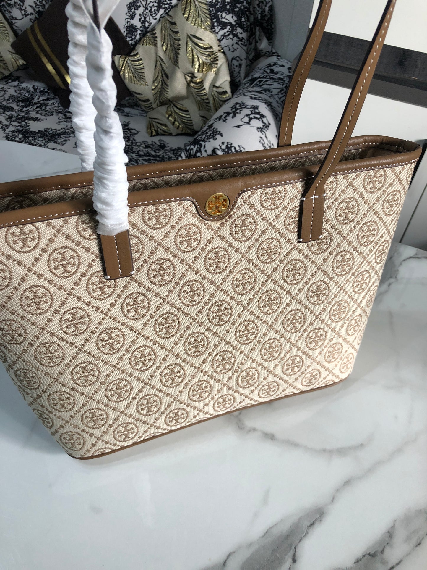 Tory Burch T Monogram Tote Bag