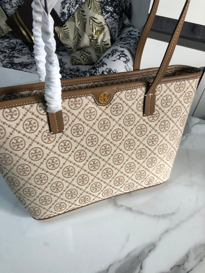 Tory Burch T Monogram Tote Bag