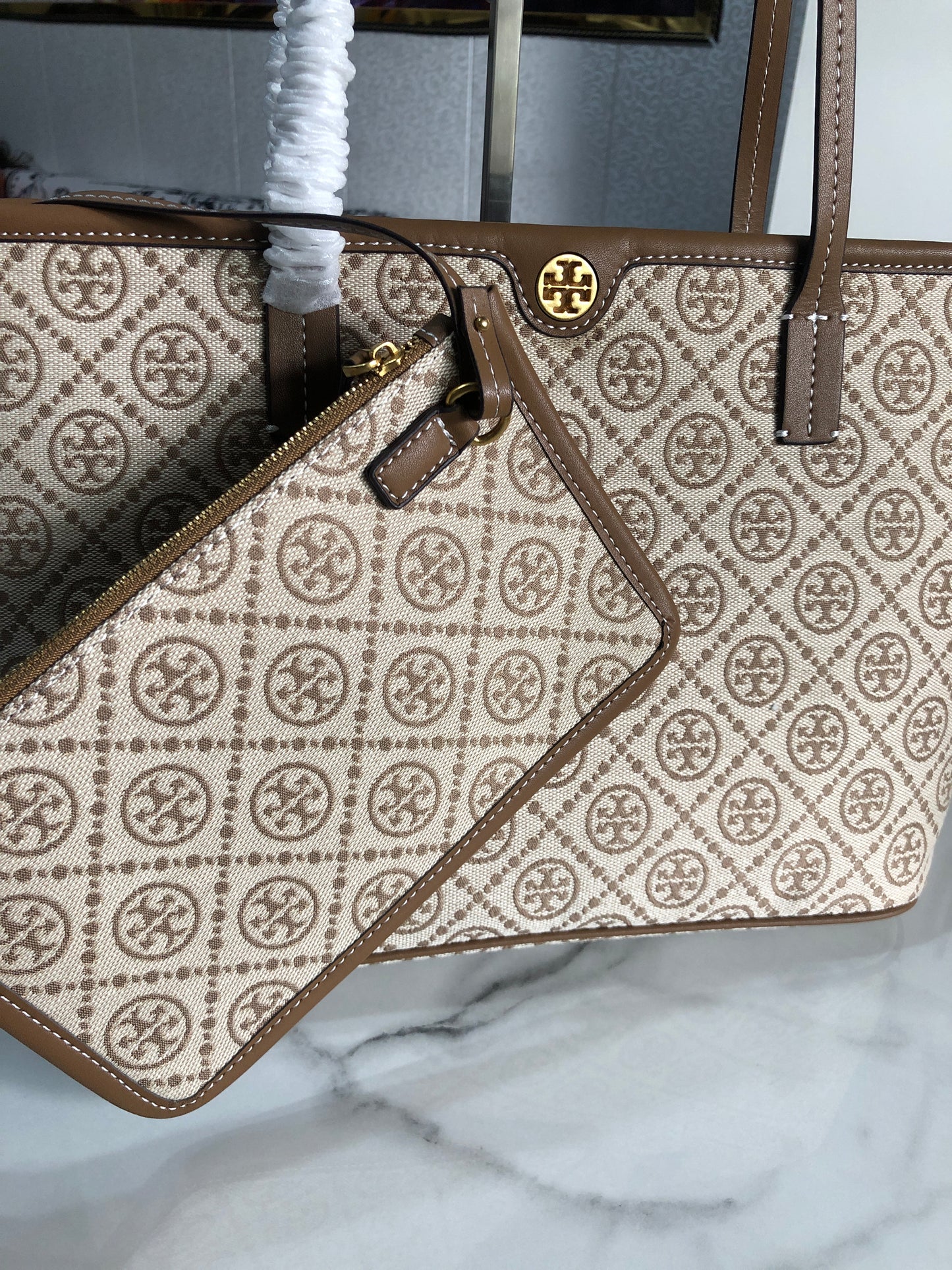 Tory Burch T Monogram Tote Bag