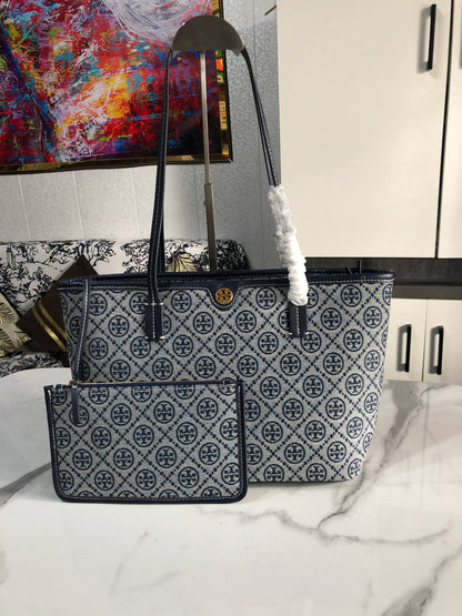 Tory Burch T Monogram Tote Bag