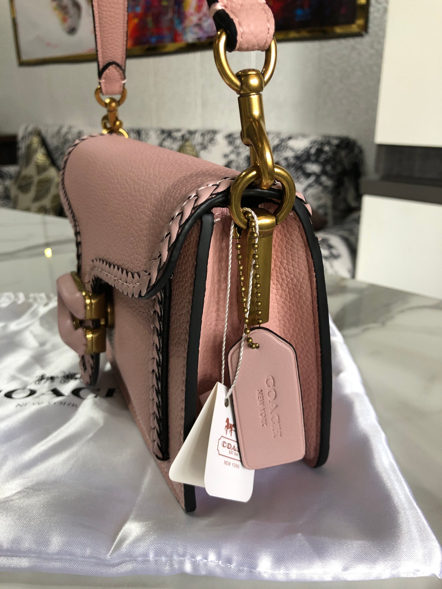 Coach Tabby 26 With Braided Leather Bag