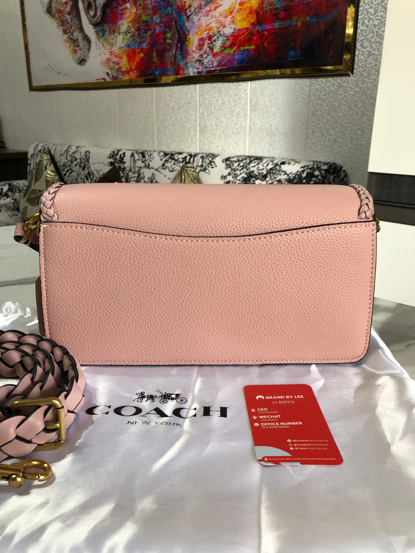 Coach Tabby 26 With Braided Leather Bag
