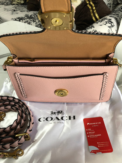Coach Tabby 26 With Braided Leather Bag
