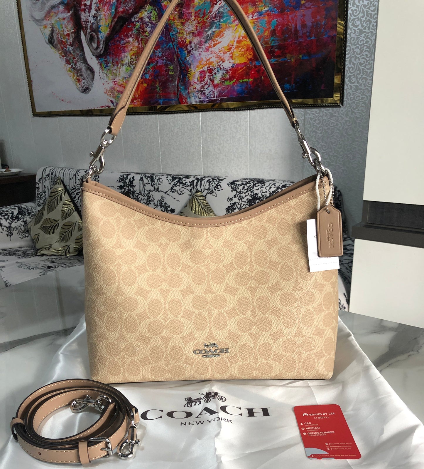 Coach Laurel Shoulder Bag In Signature Canvas