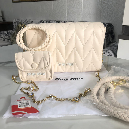 Miu Miu Matelassé Leather Bag