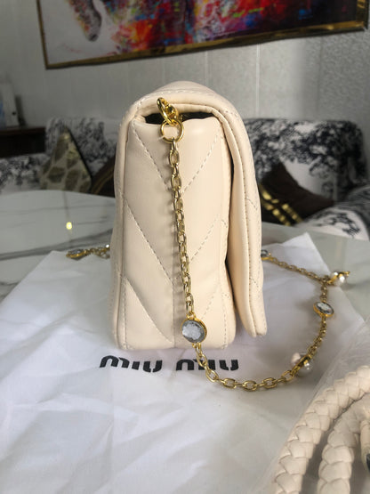 Miu Miu Matelassé Leather Bag