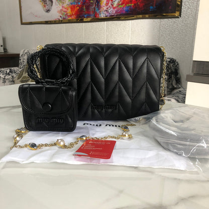 Miu Miu Matelassé Leather Bag