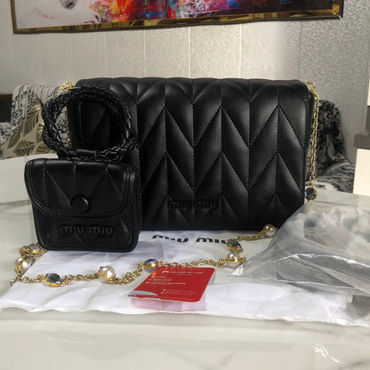 Miu Miu Matelassé Leather Bag