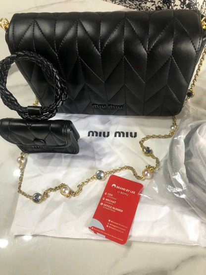 Miu Miu Matelassé Leather Bag