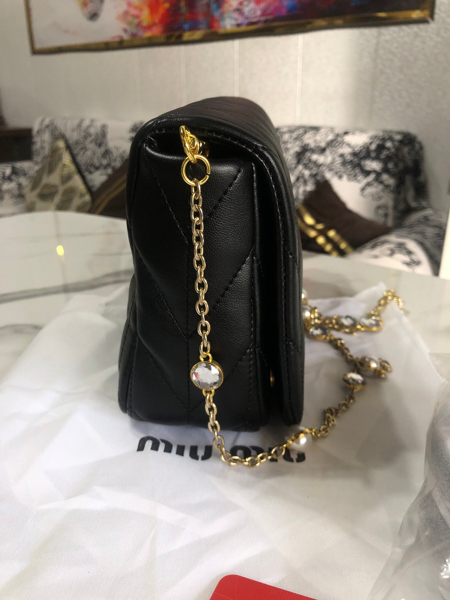 Miu Miu Matelassé Leather Bag