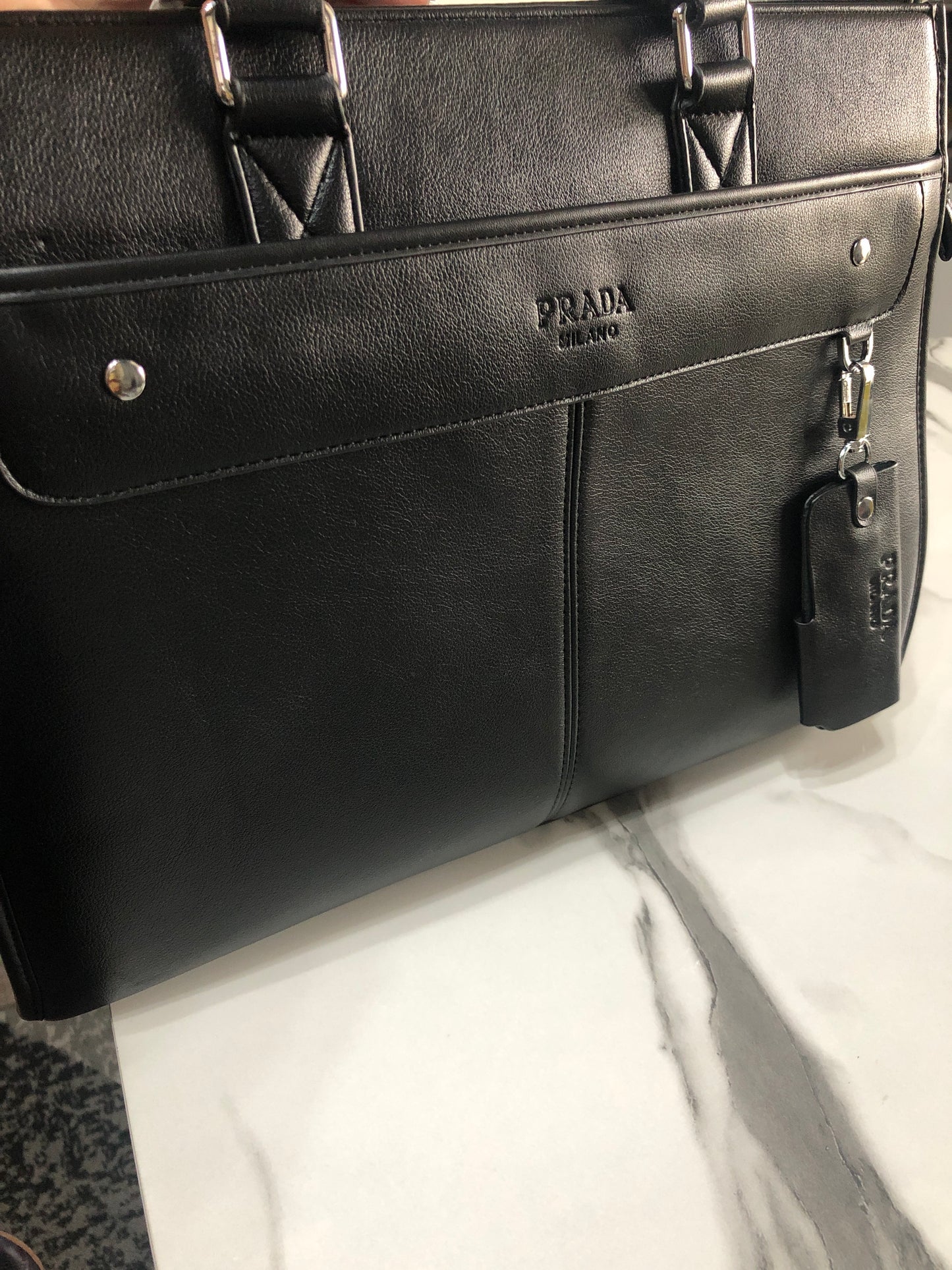 Prada Leather Laptop Bag