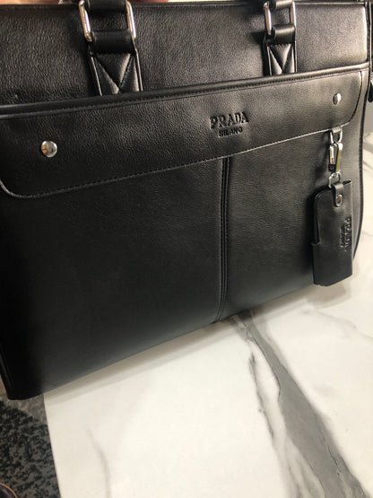 Prada Leather Laptop Bag