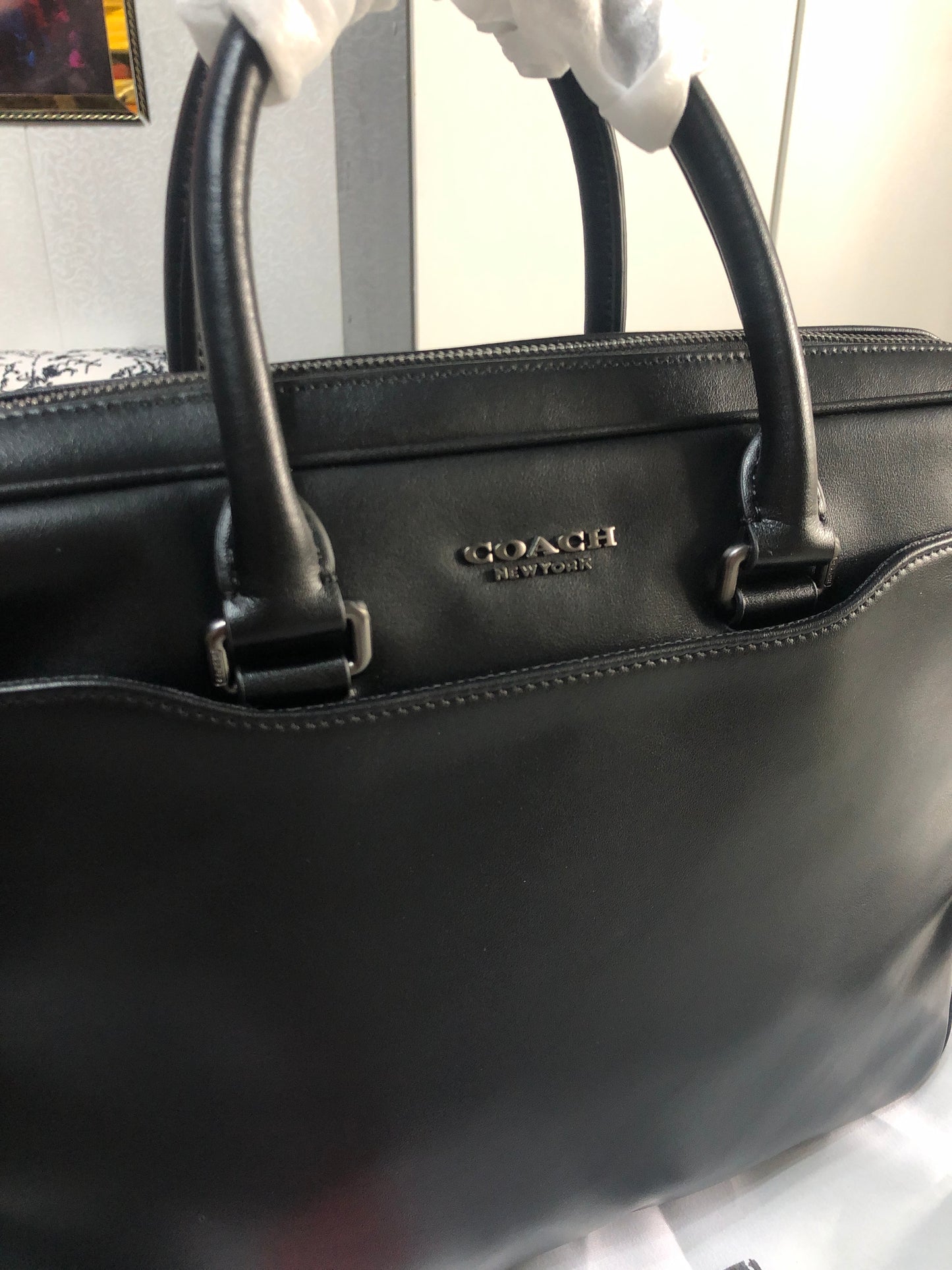Coach Beckett Leather Laptop Bag