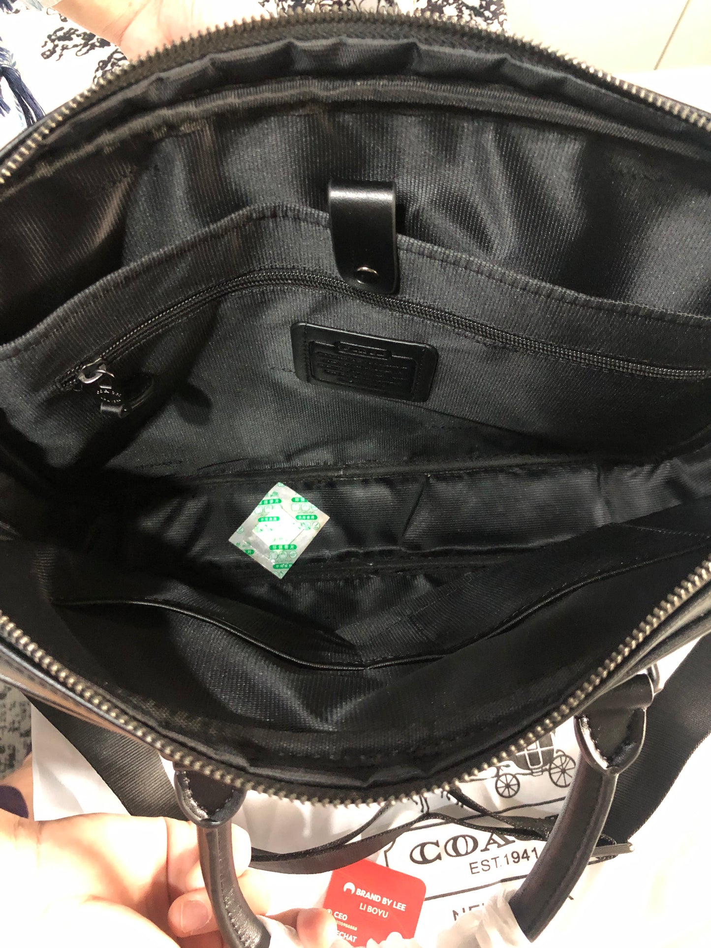 Coach Beckett Leather Laptop Bag