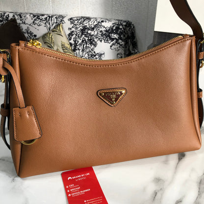 Prada Aimée Medium Leather Shoulder Bag