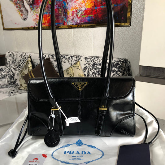 Prada Medium Leather Shoulder Bag