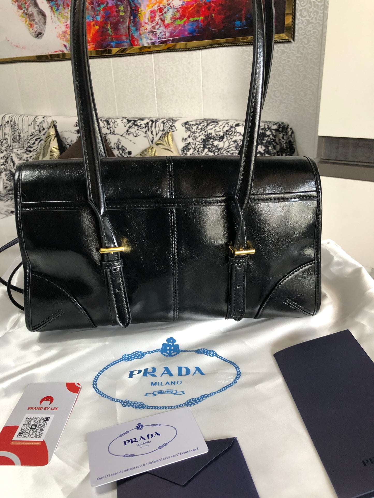 Prada Medium Leather Shoulder Bag