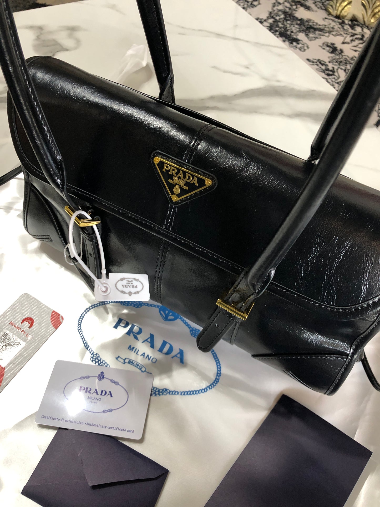 Prada Medium Leather Shoulder Bag