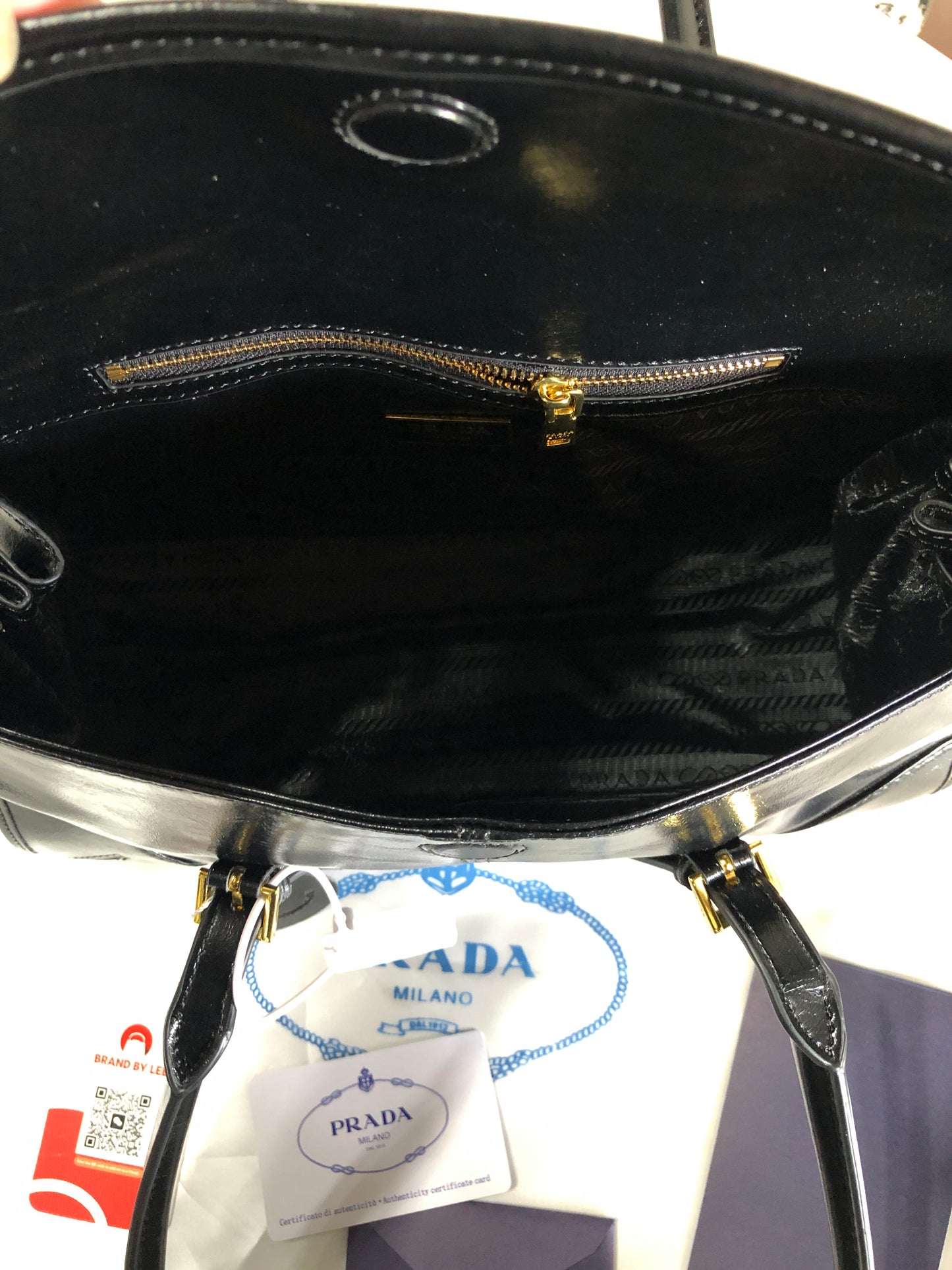 Prada Medium Leather Shoulder Bag