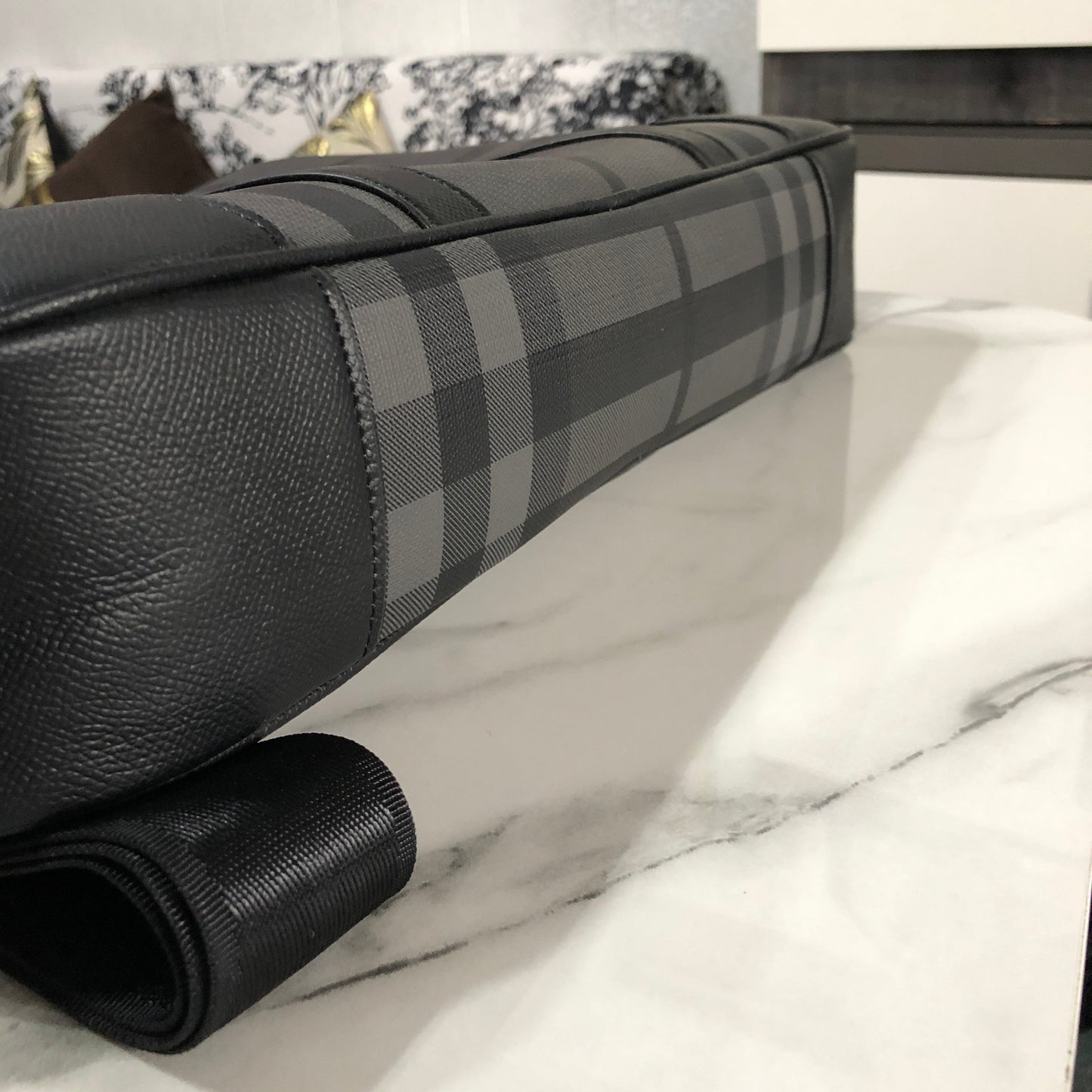 Burberry Charcoal Grey Laptop Bag