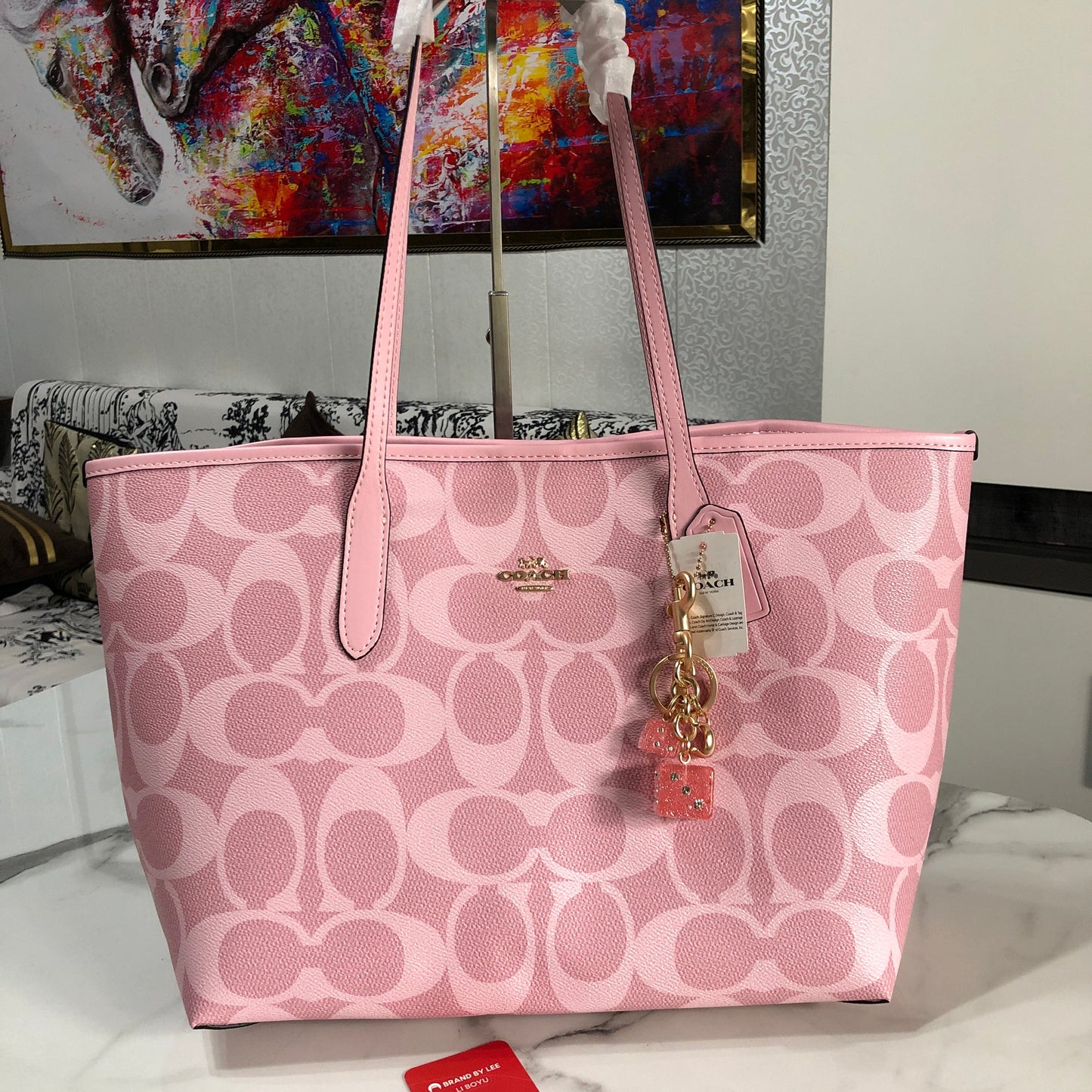 Coach City Tote in Signature Canvas