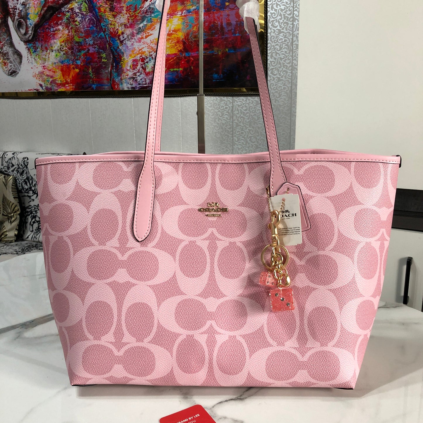 Coach City Tote in Signature Canvas