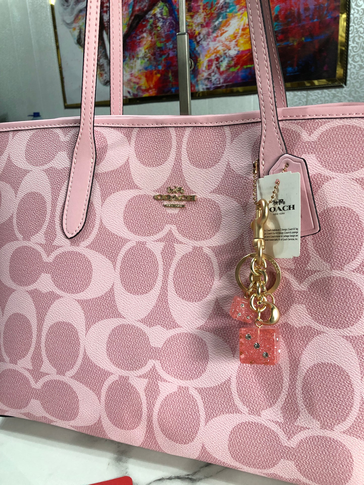 Coach City Tote in Signature Canvas