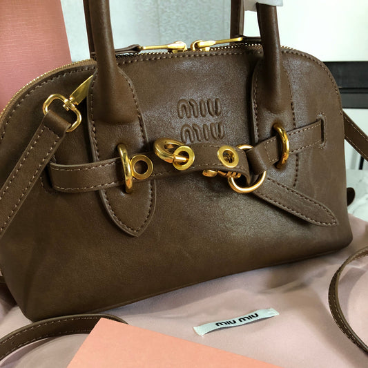Miu Miu Aventure Nappa Leather Bag