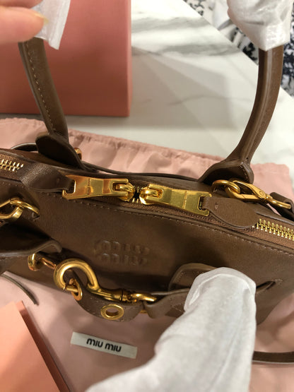 Miu Miu Aventure Nappa Leather Bag