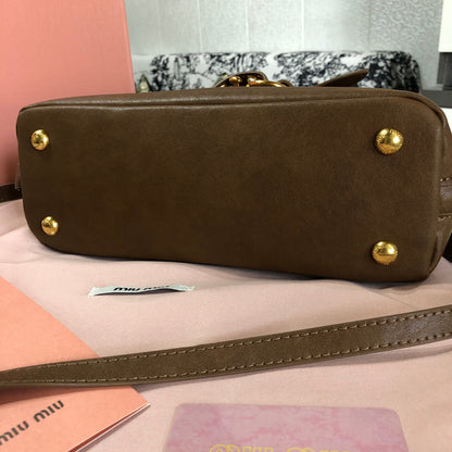Miu Miu Aventure Nappa Leather Bag