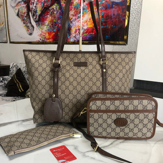 Gucci GG Supreme Canvas Tote Bag