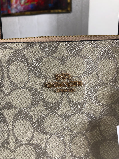 Coach Fiona Zip Tote Bag in Signature Canvas.