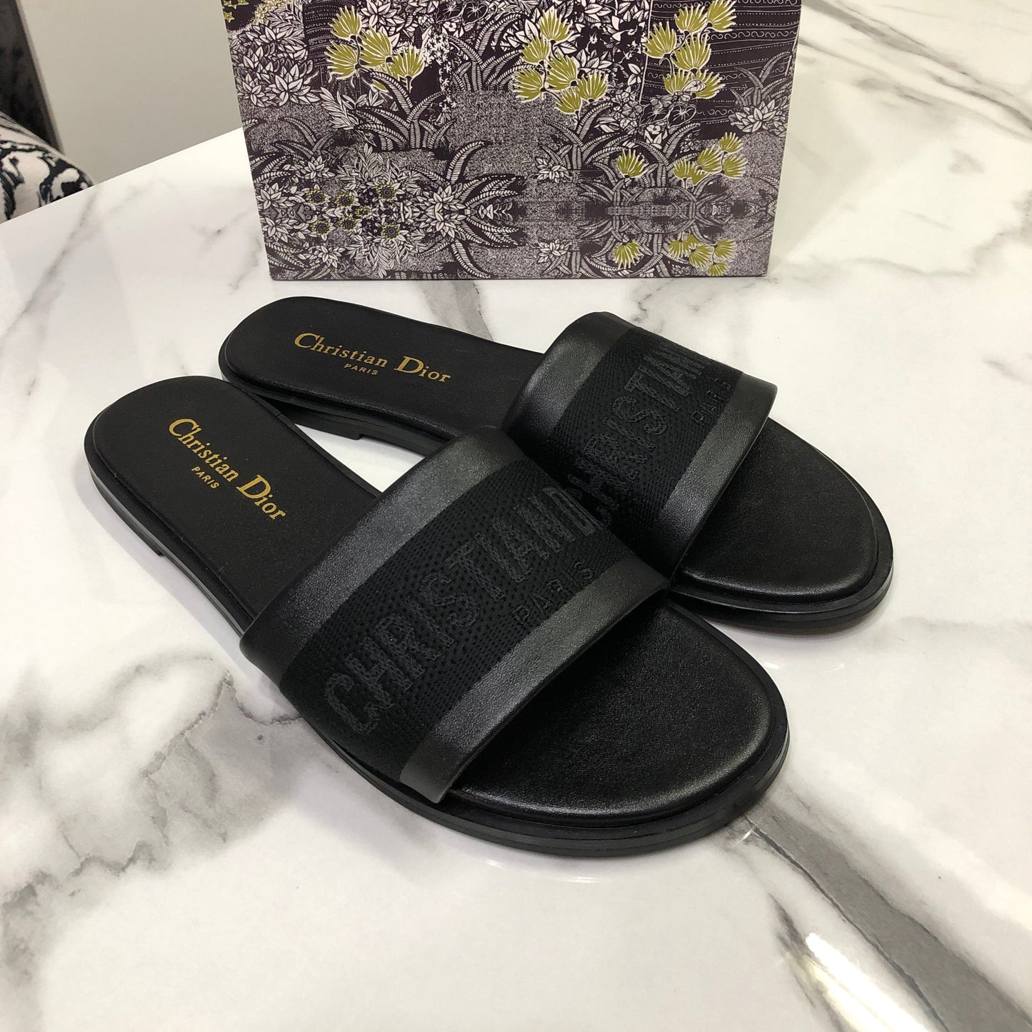Christian Dior Black Dway slides