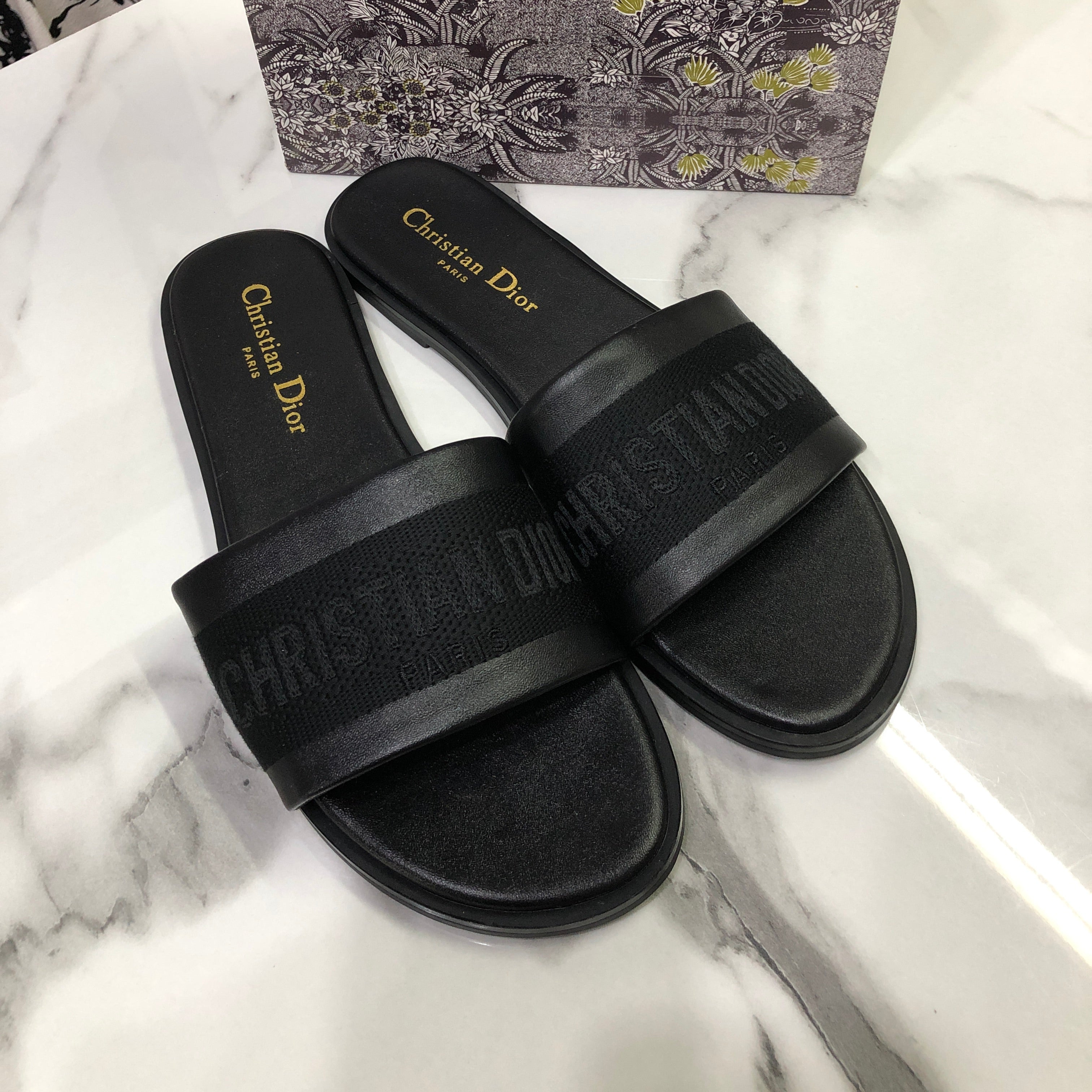 Christian Dior Black Dway slides