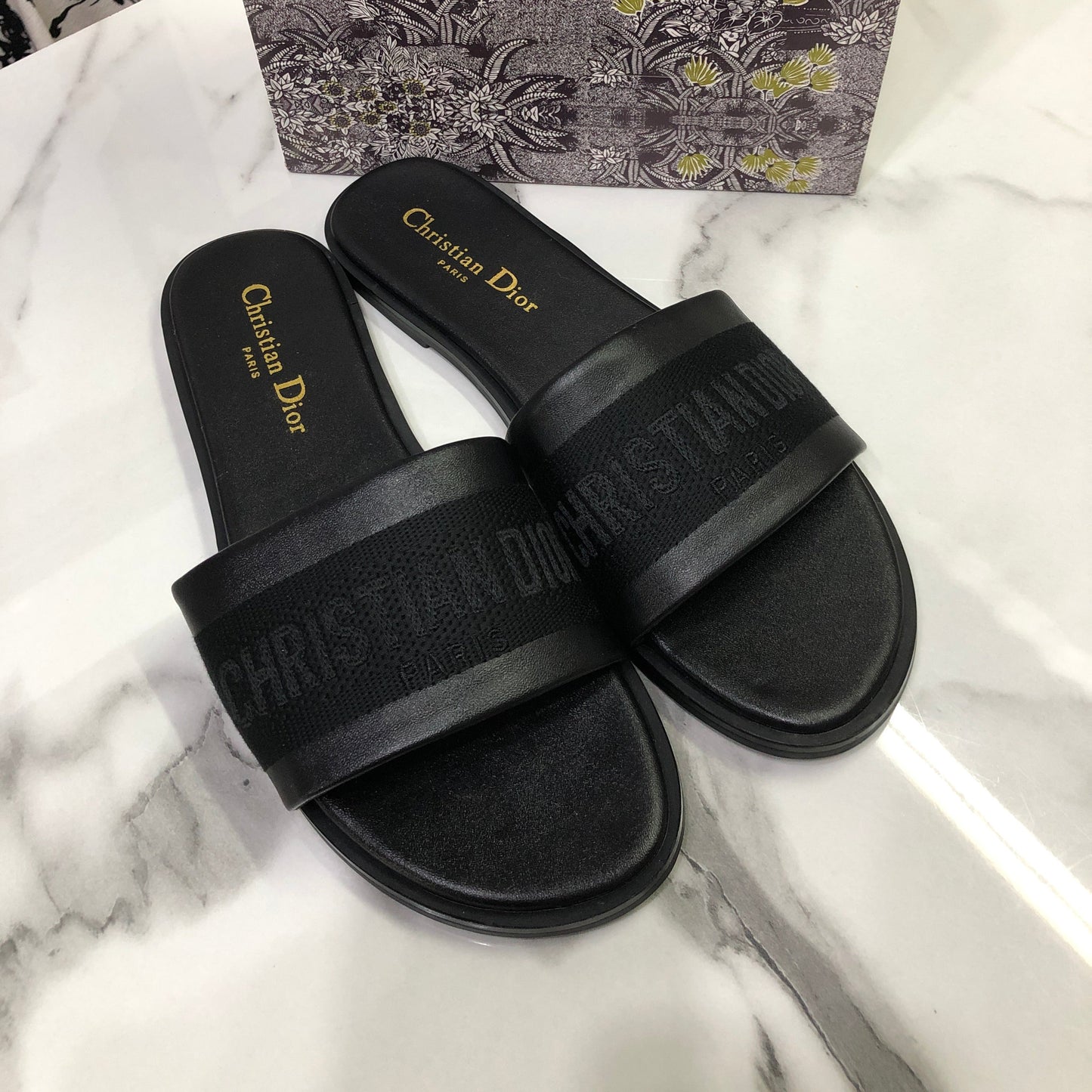 Christian Dior Black Dway slides