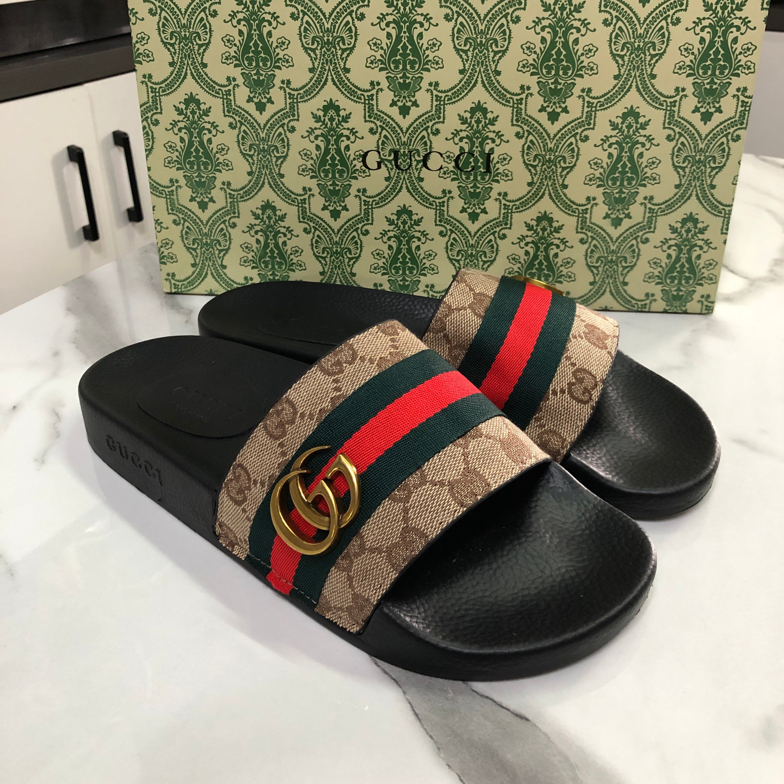 Gucci Men's GG web slide