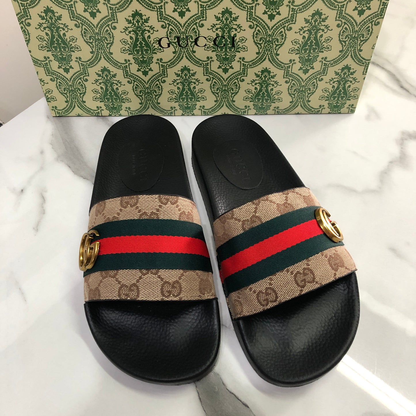 Gucci Men's GG web slide