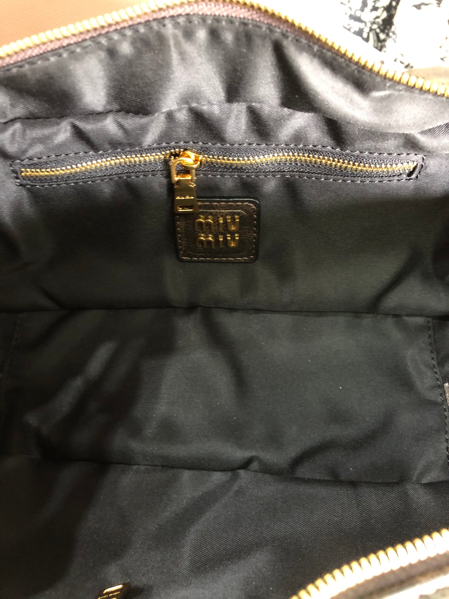 Miu Miu coffee brown leather bag