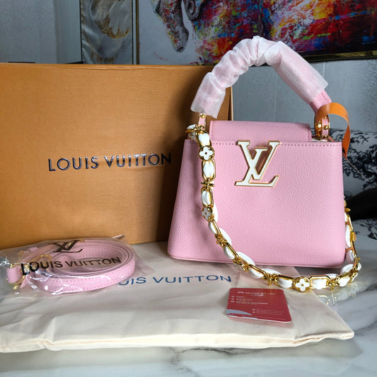 Louis Vuitton Pink Taurillon Mini Capucines