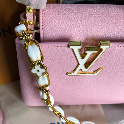 Louis Vuitton Pink Taurillon Mini Capucines