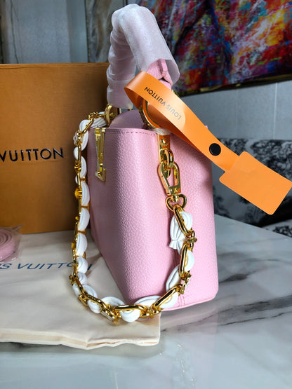 Louis Vuitton Pink Taurillon Mini Capucines