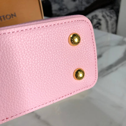 Louis Vuitton Pink Taurillon Mini Capucines