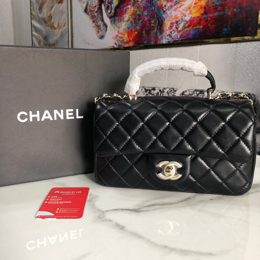 Chanel Top Handle Mini Flap Bag
